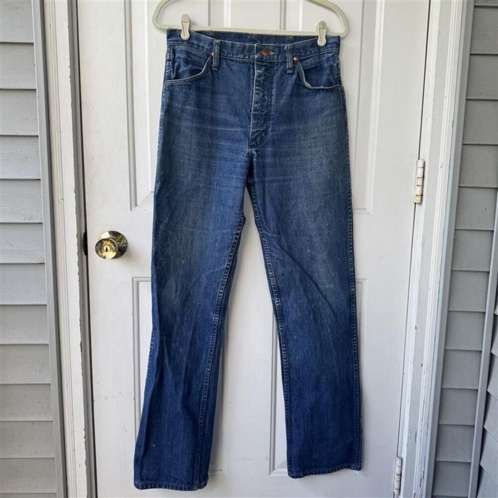 Vintage 70s Maverick Blue Bell Jeans Mens 32x34 USA Made Bootcut Denim